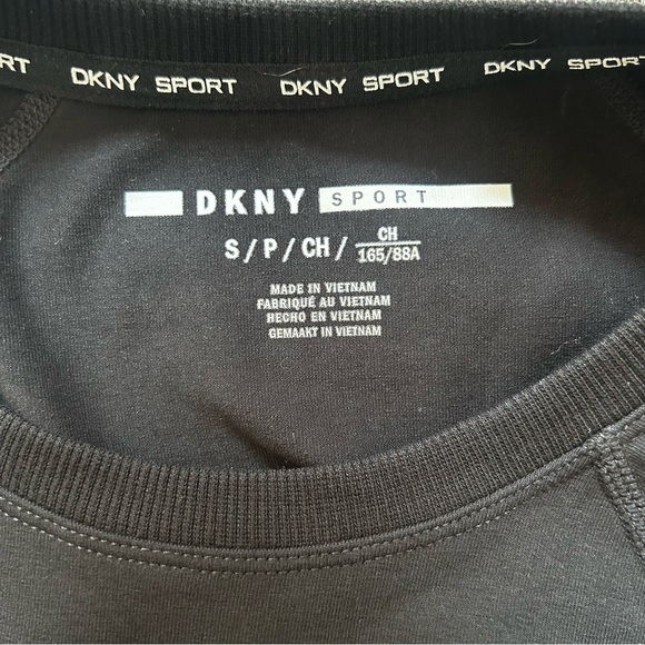 DKNY Women’s Sport Bodycon Black Dress with Pink Lettering, Excellent Con. - Picture 8 of 8
